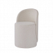 Sit Comfortably at Your Vanity with a Plush Round Ottoman with Backrest