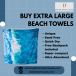 Soak Up the Sun with Destination Label's Extra Large Beach Towels!